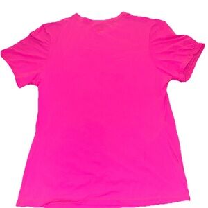 SKIMS Fuchsia Fite Everybody Tee Pink Size M Stretchy Fitted Top ***RARE***